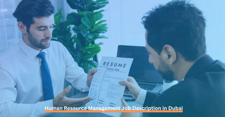 Human Resource Management Job Description in Dubai